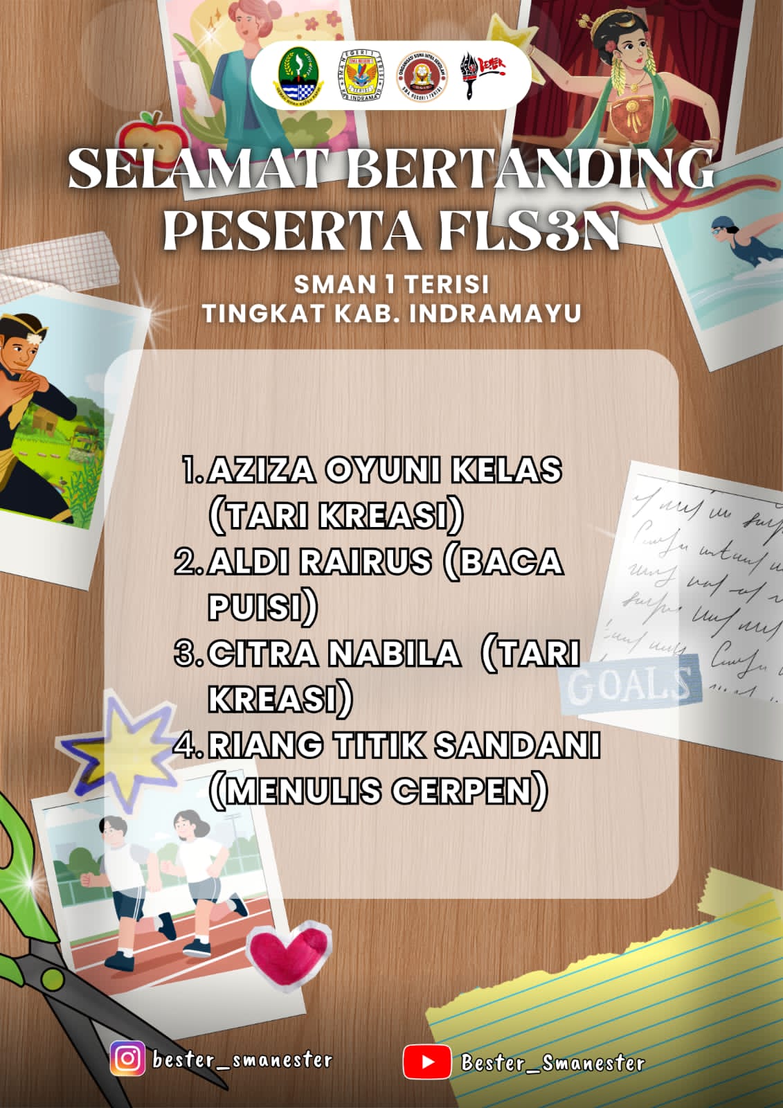 "Goresan Prestasi: Delegasi SMAN 1 Terisi Siap Berpendar di FLS2N 2026"